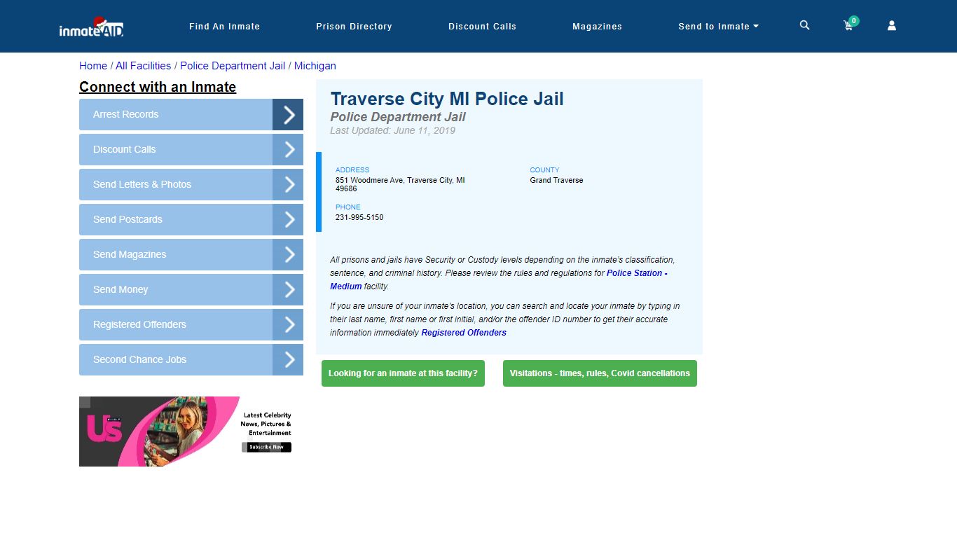 Traverse City MI Police Jail & Inmate Search - Traverse City, MI